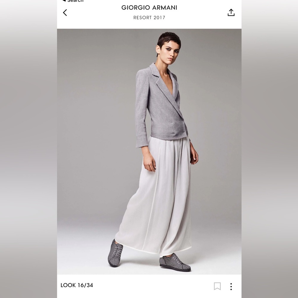 GIORGIO ARMANI Grey Silk Viscose Pant - L - 46IT - Picture 12 of 12